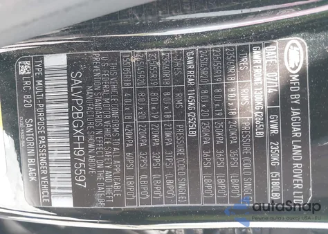 2015 Land Rover Range Rover Evoque Pure Plus from USA, damaged, VIN SALVP2BGXFH975597